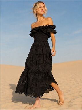 Zara | Dresses | Black Zara Embroided Dress | Poshmark